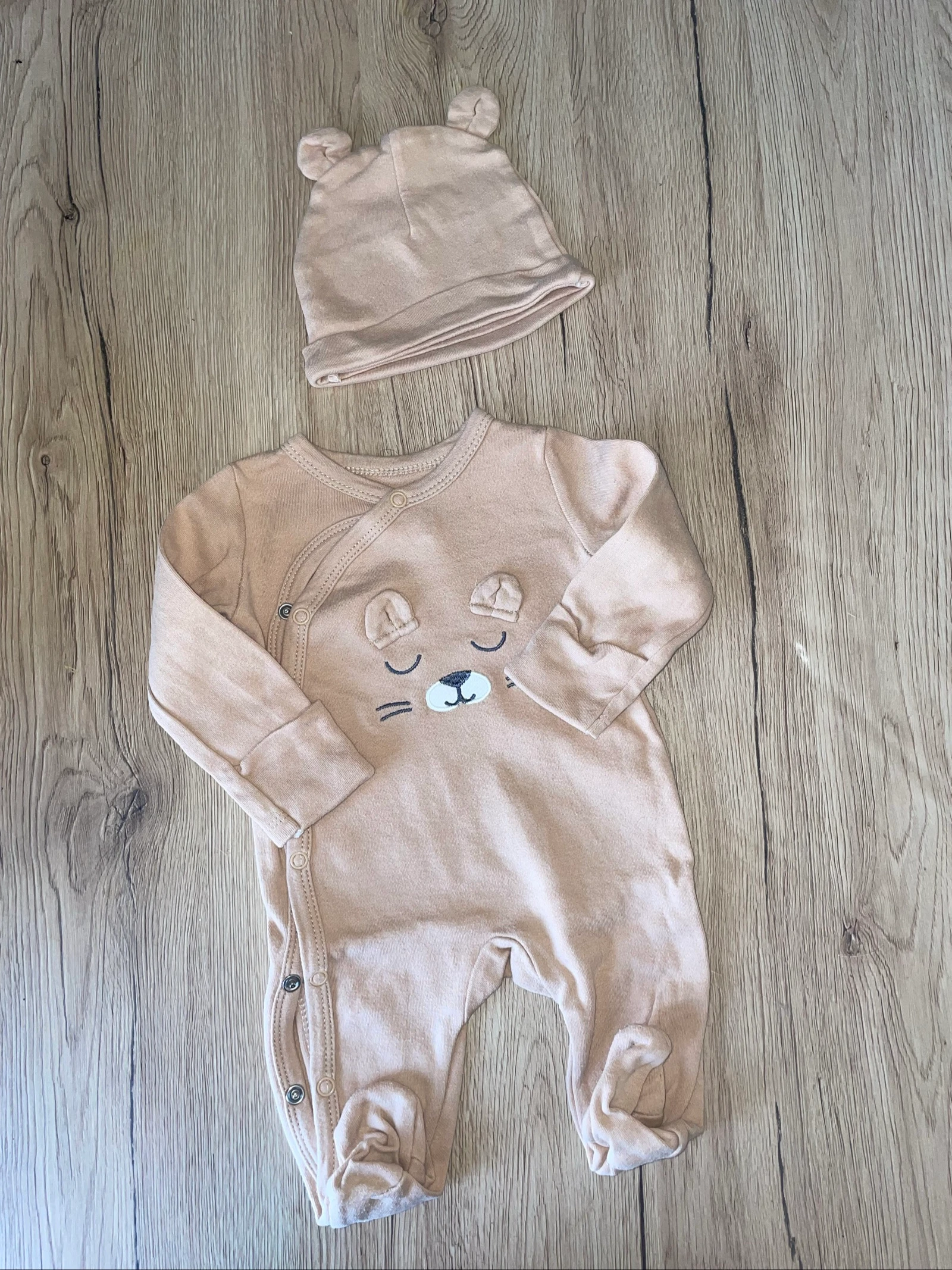 Pyjama léger et bonnet 1 mois 59 cm in extenso